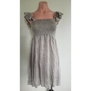 Raviya sage green off shoulder summer beach dress cover up size M
